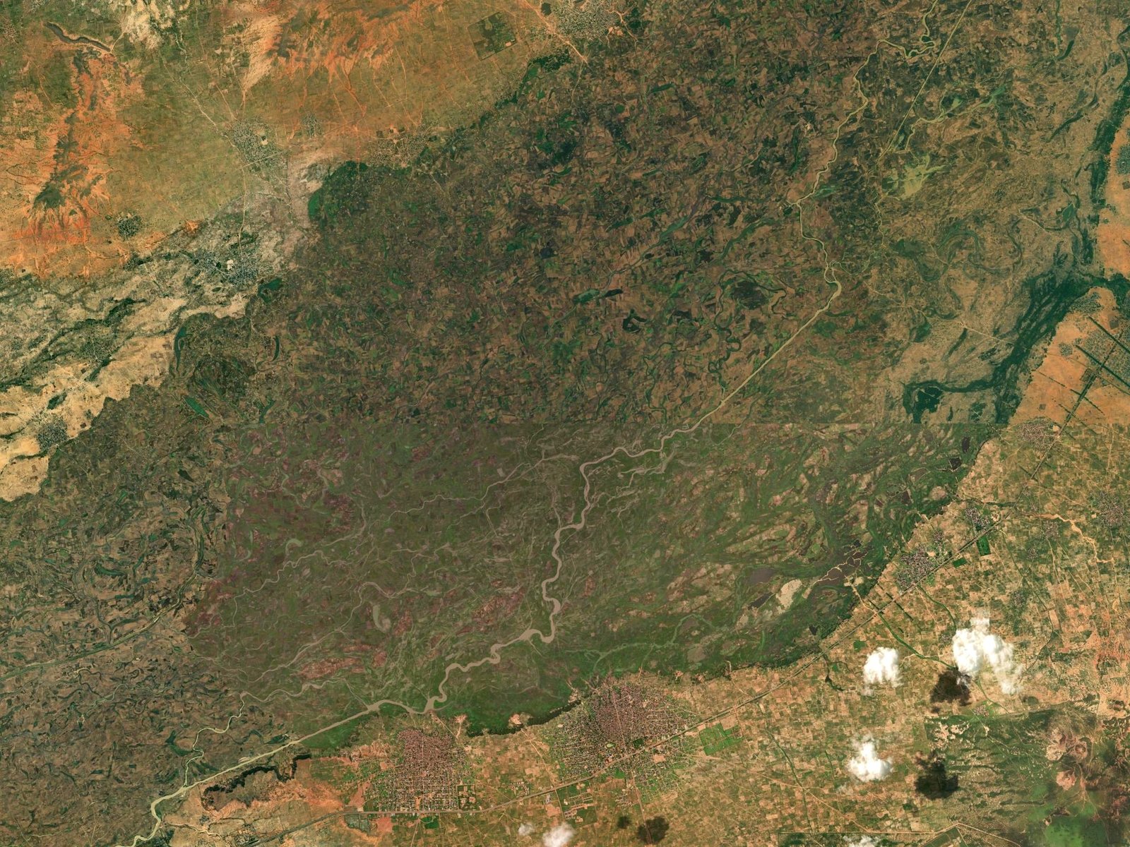 High-resolution satellite imagery of the Sokoto-Rima farmland floodplain, Kebbi State