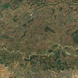 Satellite view of a town where schools and youth are located